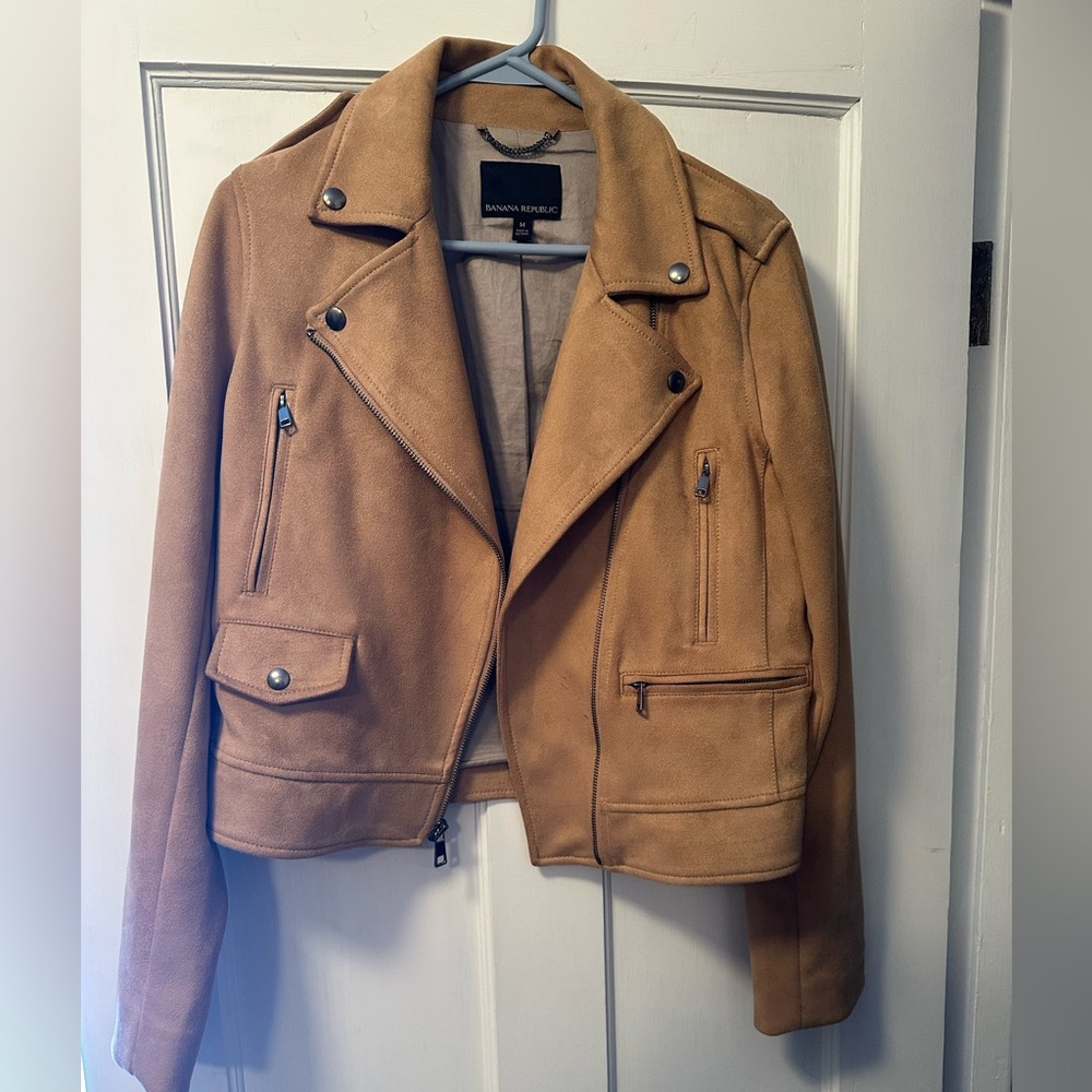 Banana Republic Camel Leather Jacket